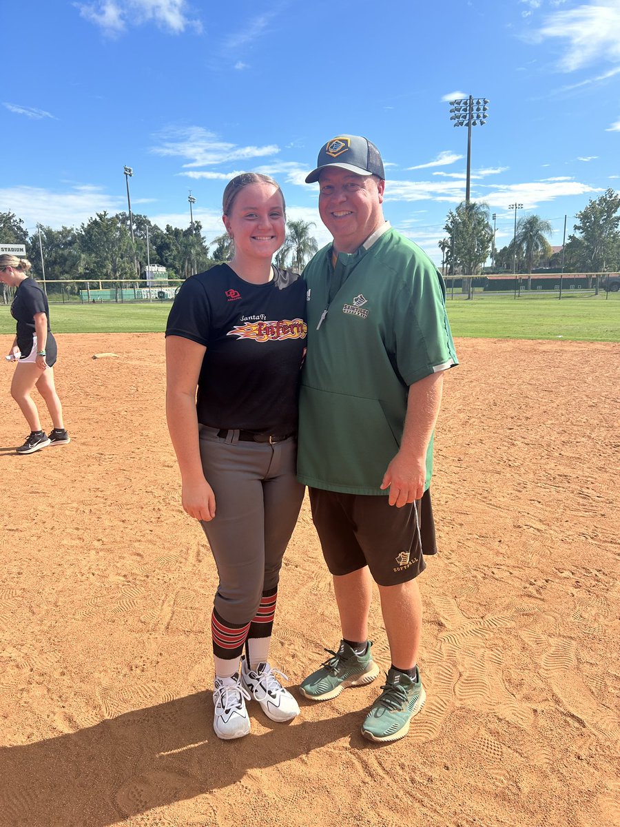 Had a great time at <a href="/SaintLeoSB/">Saint Leo Softball</a> 🦁 on Saturday. The Q&amp;A was very helpful and I always love taking the tour.  Thank you <a href="/EKinberger/">Erin Kinberger</a> <a href="/Zcarv_1/">Zack Carver</a> <a href="/lexcarver3/">Lexi Carver</a> &amp; <a href="/saintleocoach/">Coach Pat</a> Pat for an amazing day on the clay!! <a href="/FeNowling/">Santa Fe Inferno-Nowling</a>