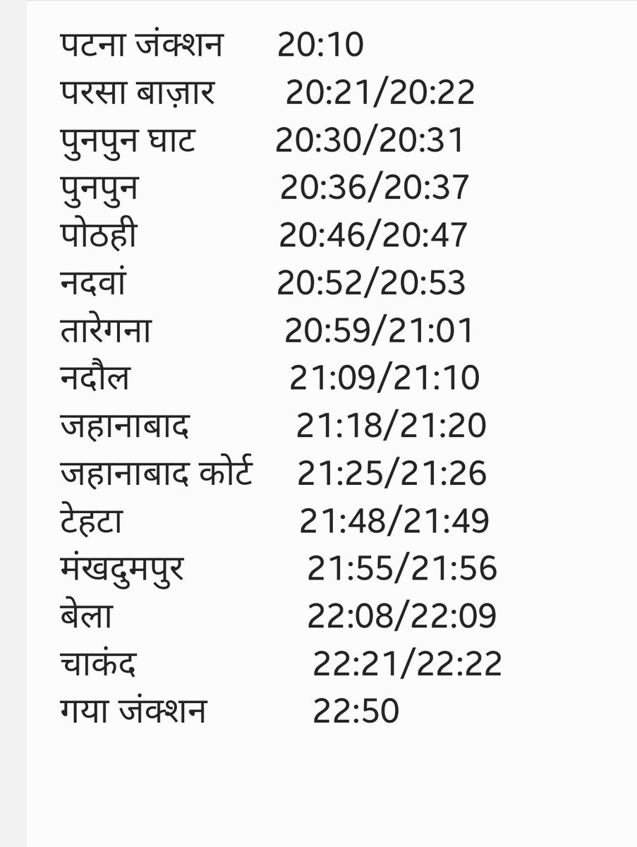 Railwala (@railwala_hai) on Twitter photo <a href="/AshwiniVaishnaw/">Ashwini Vaishnaw</a> पटना से हर शाम हजारों लोग गया जंक्शन की तरफ जाने के लिए कोई भी ट्रेन समय से नही चल रही है पिछले एक साल से एक तो इस रूट में अत्यधिक भीड़ रहती है आबादी से आधी से भी कम ट्रेन चलाई जा रही है पटना-गया रुट पर तुरंत इन समय पर नई ट्रेन चलानी चाहिए <a href="/narendramodi/">Narendra Modi</a> <a href="/RailMinIndia/">Ministry of Railways</a> @adrm_dnr <a href="/AshwiniVaishnaw/">Ashwini Vaishnaw</a> पटना से हर शाम हजारों लोग गया जंक्शन की तरफ जाने के लिए कोई भी ट्रेन समय से नही चल रही है पिछले एक साल से एक तो इस रूट में अत्यधिक भीड़ रहती है आबादी से आधी से भी कम ट्रेन चलाई जा रही है पटना-गया रुट पर तुरंत इन समय पर नई ट्रेन चलानी चाहिए <a href="/narendramodi/">Narendra Modi</a> <a href="/RailMinIndia/">Ministry of Railways</a> @adrm_dnr