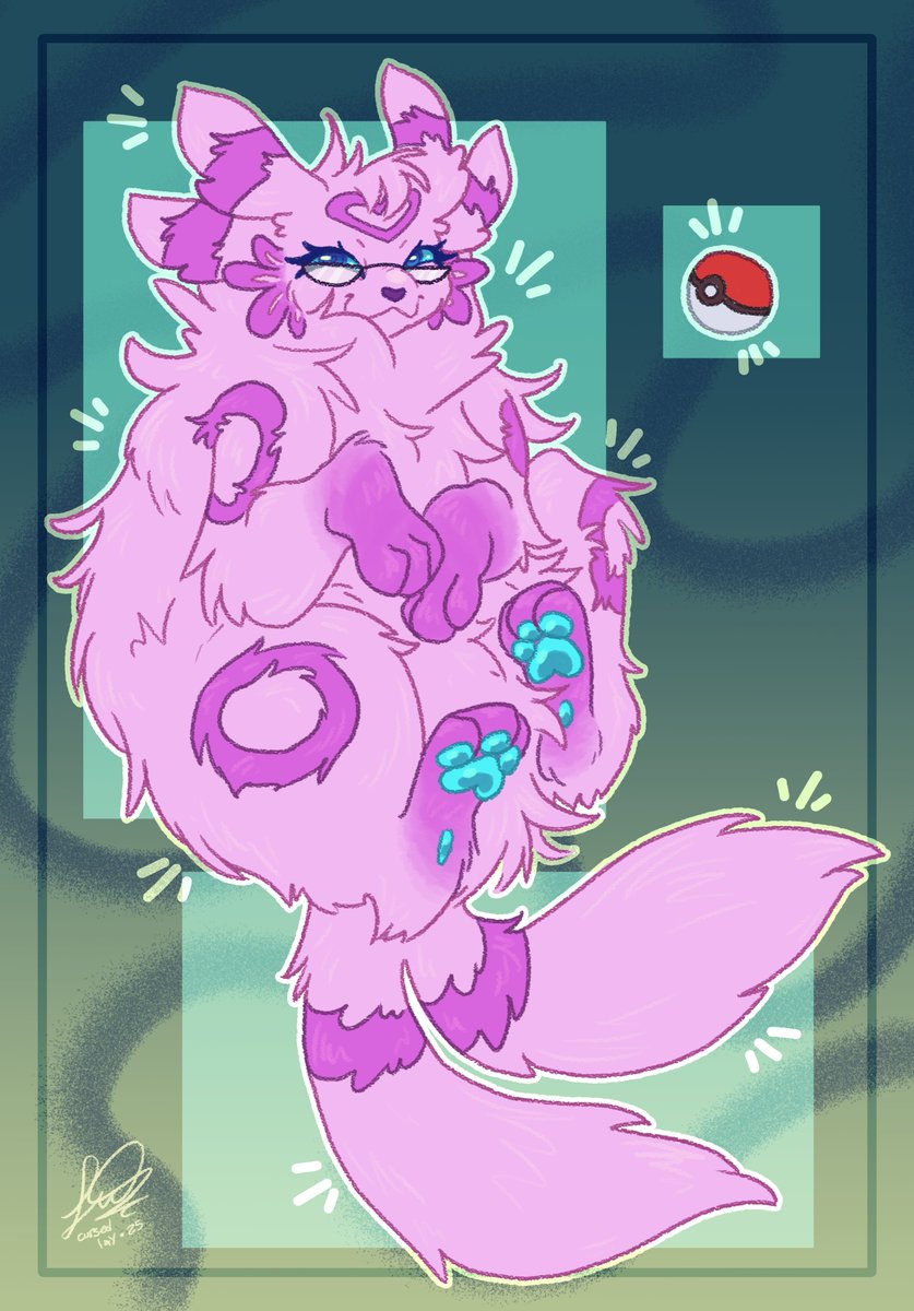 cursedlay's tweet image. Fluffy umbreon🐺🌸

Commission for @MusicAtPrime, thank you so much again dude, loved drawing your oc! :D
#pokemon #pokemonfanart