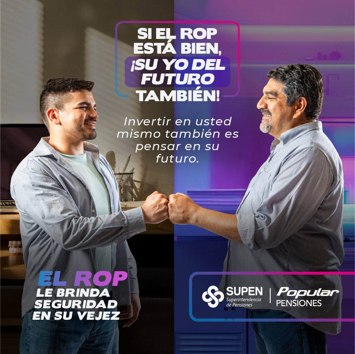 PPensiones's tweet photo. Cada paso que da hoy fortalece la vida que quiere vivir mañana.   El ROP es parte de un futuro con más estabilidad y libertad.   #PopularPensiones #ROP #jubilación #pensión #SUPEN https://t.co/z1Bcq7tVtu
