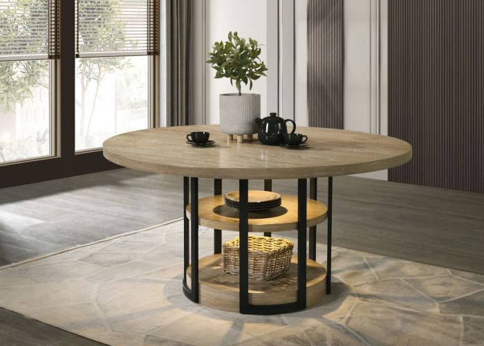 InnovatorDecor's tweet image. Dine in style with the Eden Round Rustic Oak Dining Table. Featuring a black metal frame, built-in shelves, and ambient LED lighting, this table blends rustic charm with modern innovation—perfect for memorable gatherings.

 innovatordecor.com

#DiningTable #RusticDecor…
