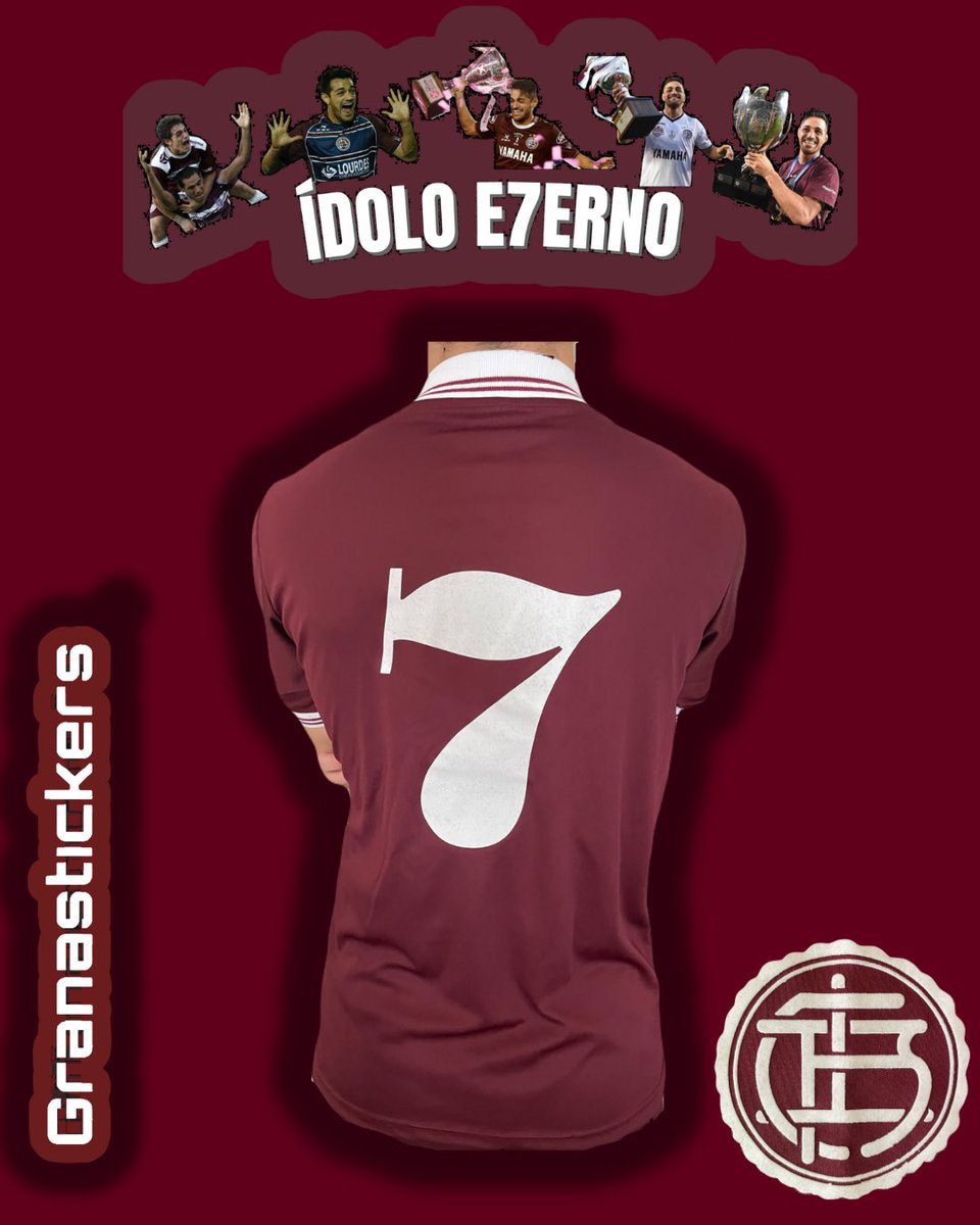 granasticker14's tweet photo. Camiseta retro en homenaje al Laucha Acosta, nuestro Ídolo e7erno.
Basada en camisetas históricas de Lanús, un pedazo de historia granate para vos.

📍 Disponible en Grana Stickers. https://t.co/RkZVXl3ojv