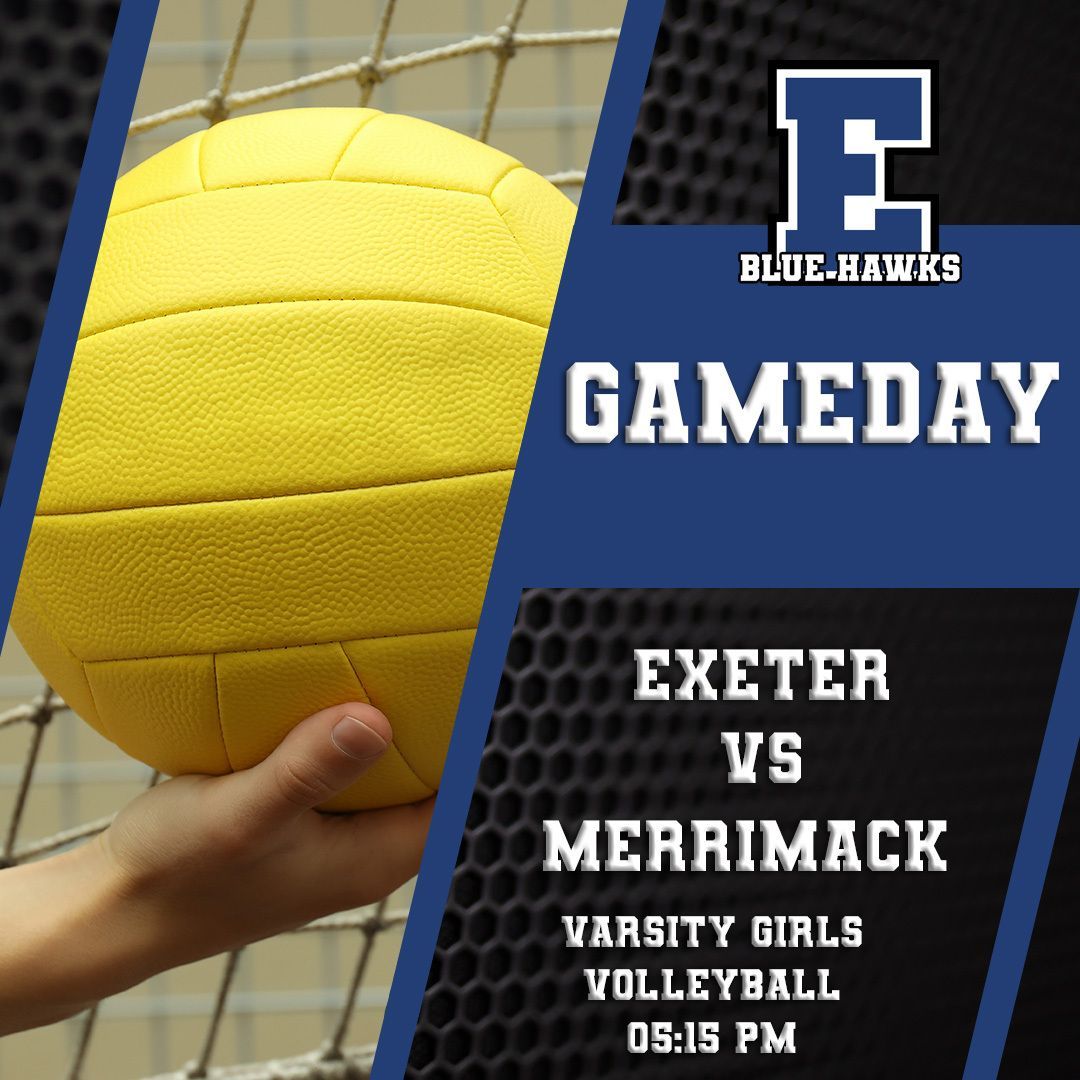 Thanks to our friends over at Merrimack TV for their coverage today.

NHIAA Volleyball | Merrimack at Exeter (D1) at 05:15 PM
Watch it Live on YouTube, youtube.com/@BlueHawkMedia…