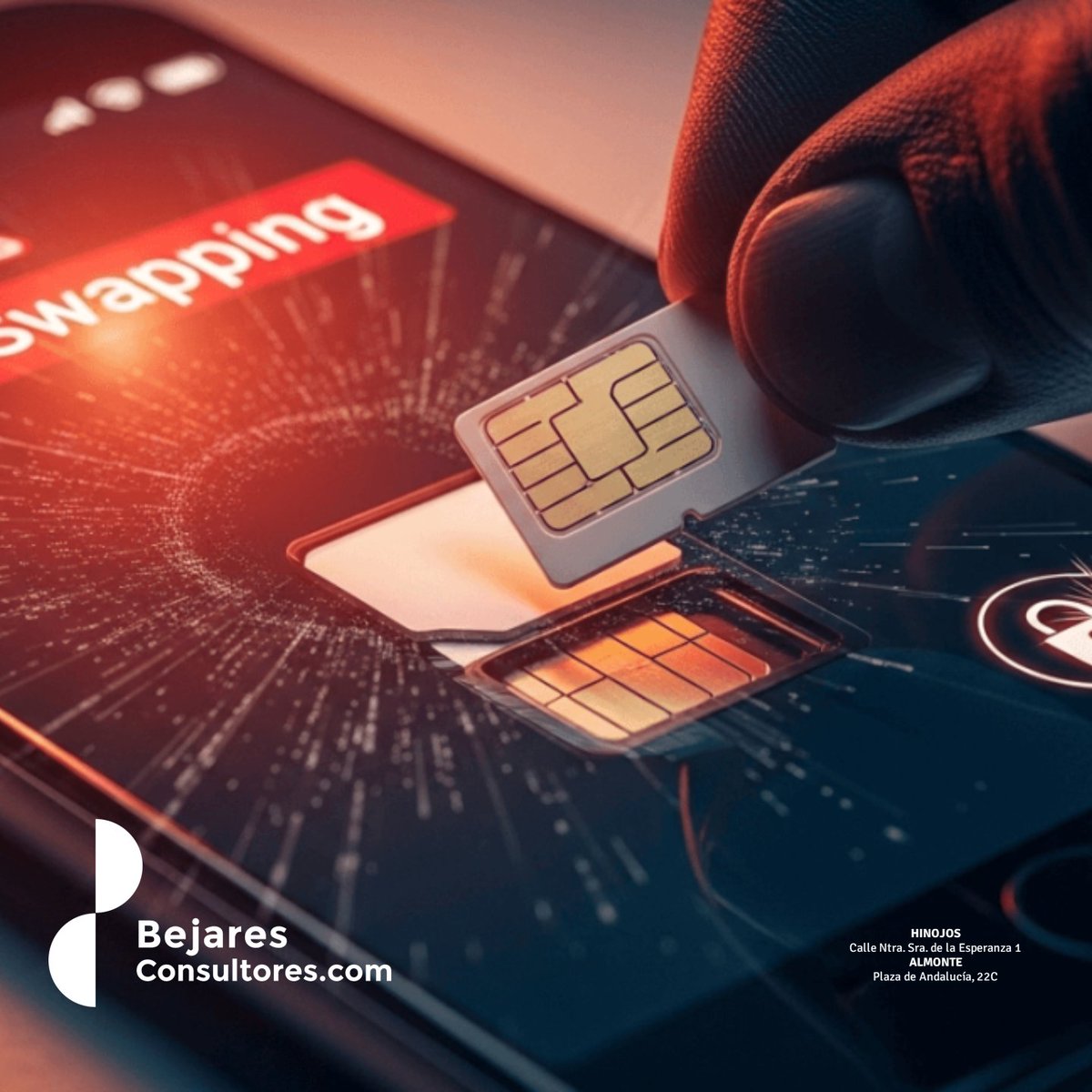 Bejarescs's tweet image. ¿Sabes lo que es el SIM swapping y cómo puede afectarte? 
Un ciberdelincuente puede duplicar tu tarjeta SIM para acceder a tus cuentas y vaciarlas.

👉Lee esta guía completa y aprende cómo protegerte: bejaresconsultores.com/que-es-sim-swa…

#Ciberseguridad #SIMSwapping #ProtegeTusDatos