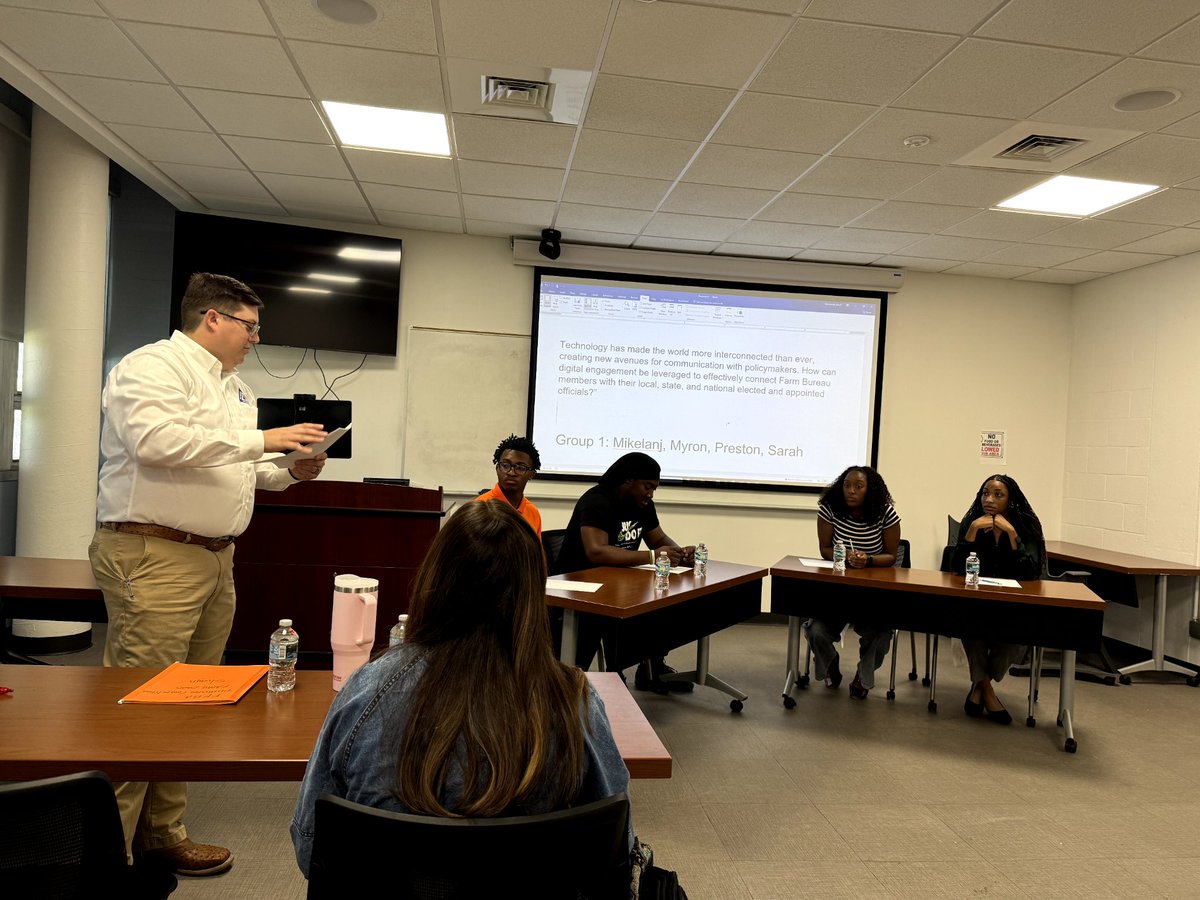 Many thanks to <a href="/FlaFarmBureau/">Florida Farm Bureau</a> for helping us prepare our <a href="/FAMU_1887/">Florida A&M University</a> #Agribusiness students for the next Discussion Meet.