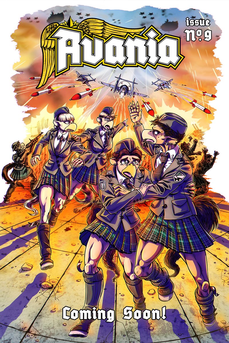 The issue #9 front cover for my #webcomic Avania (worldofavania.com) is here! It took longer than I intended, but after working on the front cover all summer long, we are finally ready to begin a new chapter... Now I just have to finish drawing it!