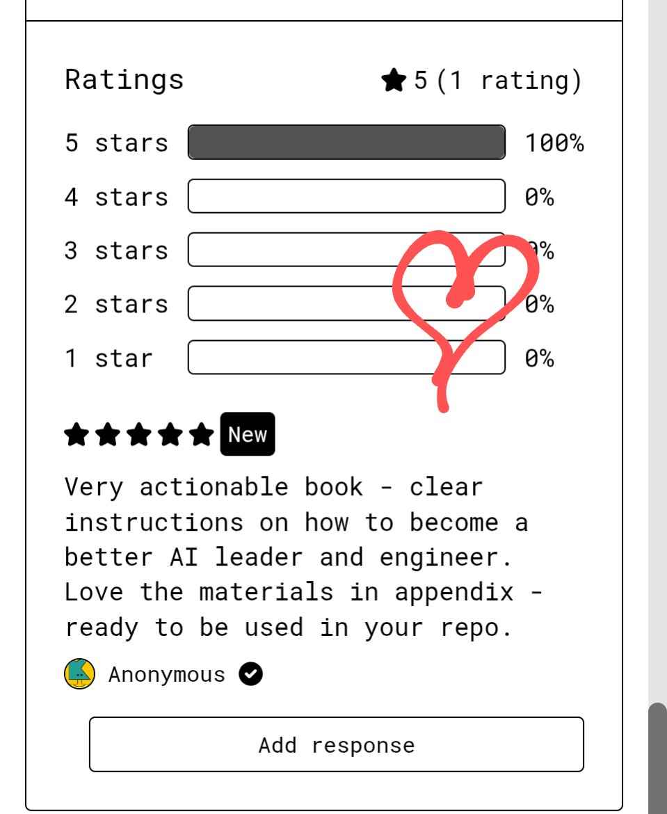 froger_mcs's tweet image. Here we go, the first review for the book 😍
"From Engineers to Operators"
You can get it here: practicalengineering.gumroad.com/l/ai-strategy-…
I support purchasing power parity, so the price adjust accordingly. 💸