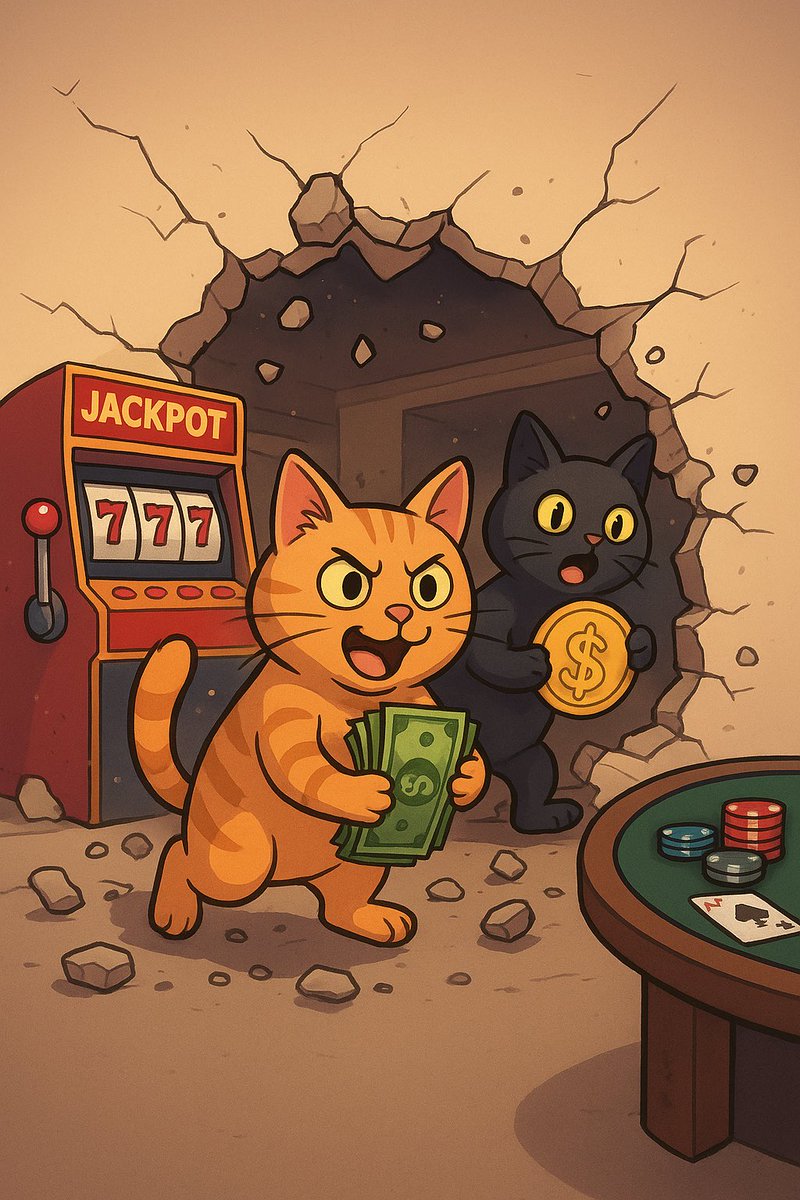 CryptoMEOWgames's tweet photo. Sometimes you don’t need to break into a casino to win big 💥🐾
With CryptoMeow, your chance to earn comes free, fair, and fun. 🎰✨
Play, collect, and grow your $MEOW without the heist. 🚀

#CryptoMeow #Casino #Crypto #Blockchain #PlayToEarn #DeFi #Web3 #MEOWtoken https://t.co/SP06heiI8E