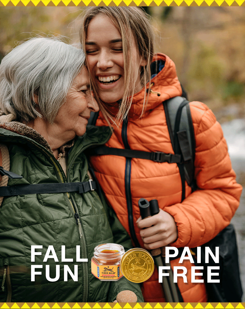 Tiger_Balm_US's tweet image. Fall fun, pain free ! 🍁 Whether you’re picking apples, baking, or getting outdoors, Tiger Balm keeps you going strong! 💬 What’s your favorite fall activity? 

#TigerBalm #WorksWhereItHurts #FallVibes #HarvestWithoutaHitch #TigerBalmExtraStrength #TigerBalmArthritisRub