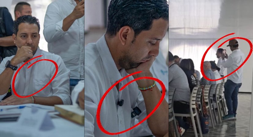 ¿Delito aceptado? ¿Qué hacía Julián López, presidente de la Cámara de Representantes por el Valle del Cauca, en un consejo de seguridad con micrófonos puestos y con alguien de su equipo grabando todo con un celular? Él, más que nadie, debería saber que en estos espacios está