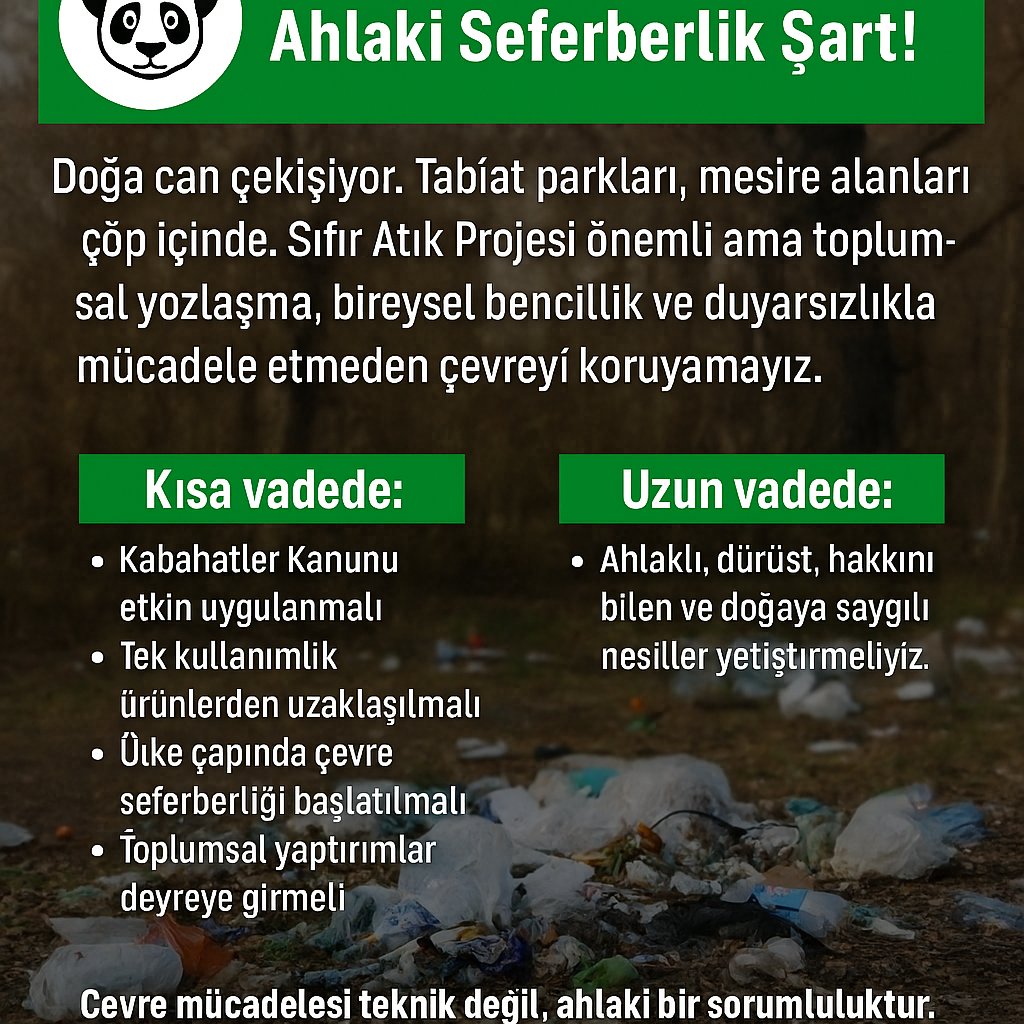 SıfırAtık #ÇevreSeferberliği #ToplumsalSorumluluk #DoğayaSaygı