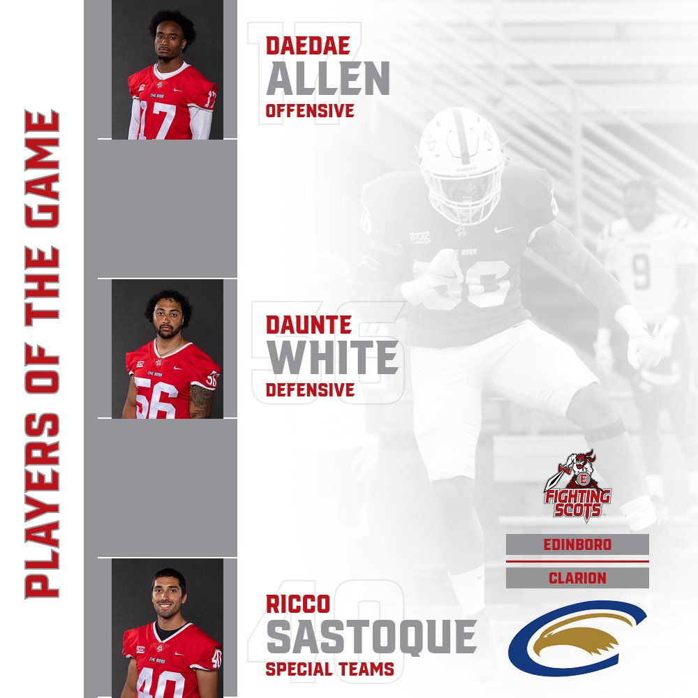 It's Victory Monday and here are our Players of the Game from Saturday!