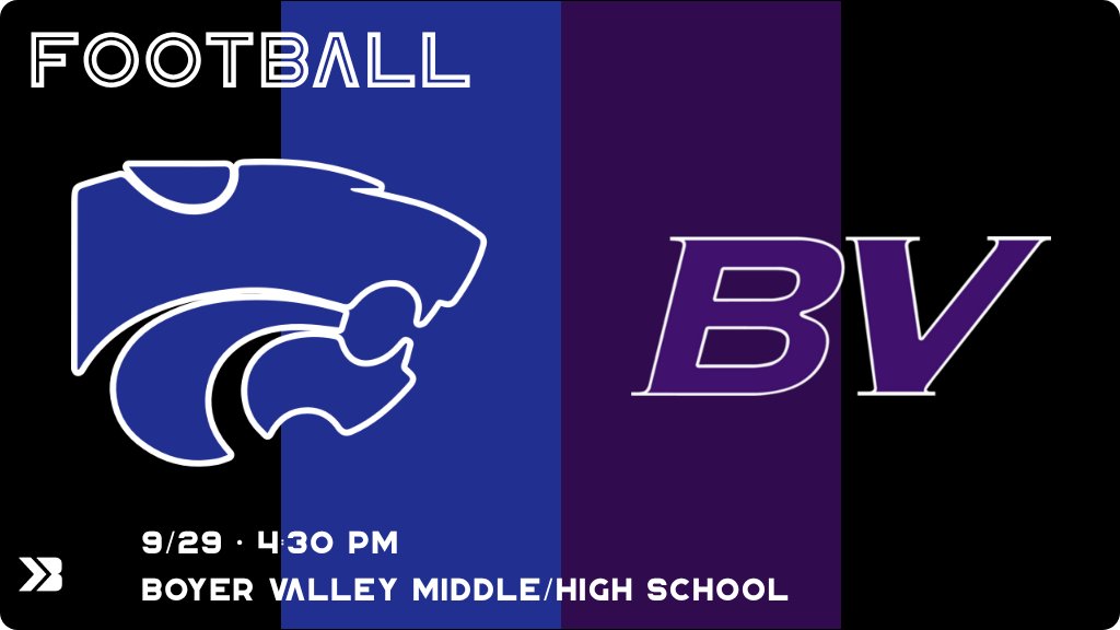 Football (Junior High) Game Day! - Check out the event preview for the The Boyer Valley Bulldogs vs The Glidden-Ralston Wildcats. It starts at 4:30 PM and is at Boyer Valley Middle/High School Athletic Complex. gobound.com/ia/ihsaa/footb…