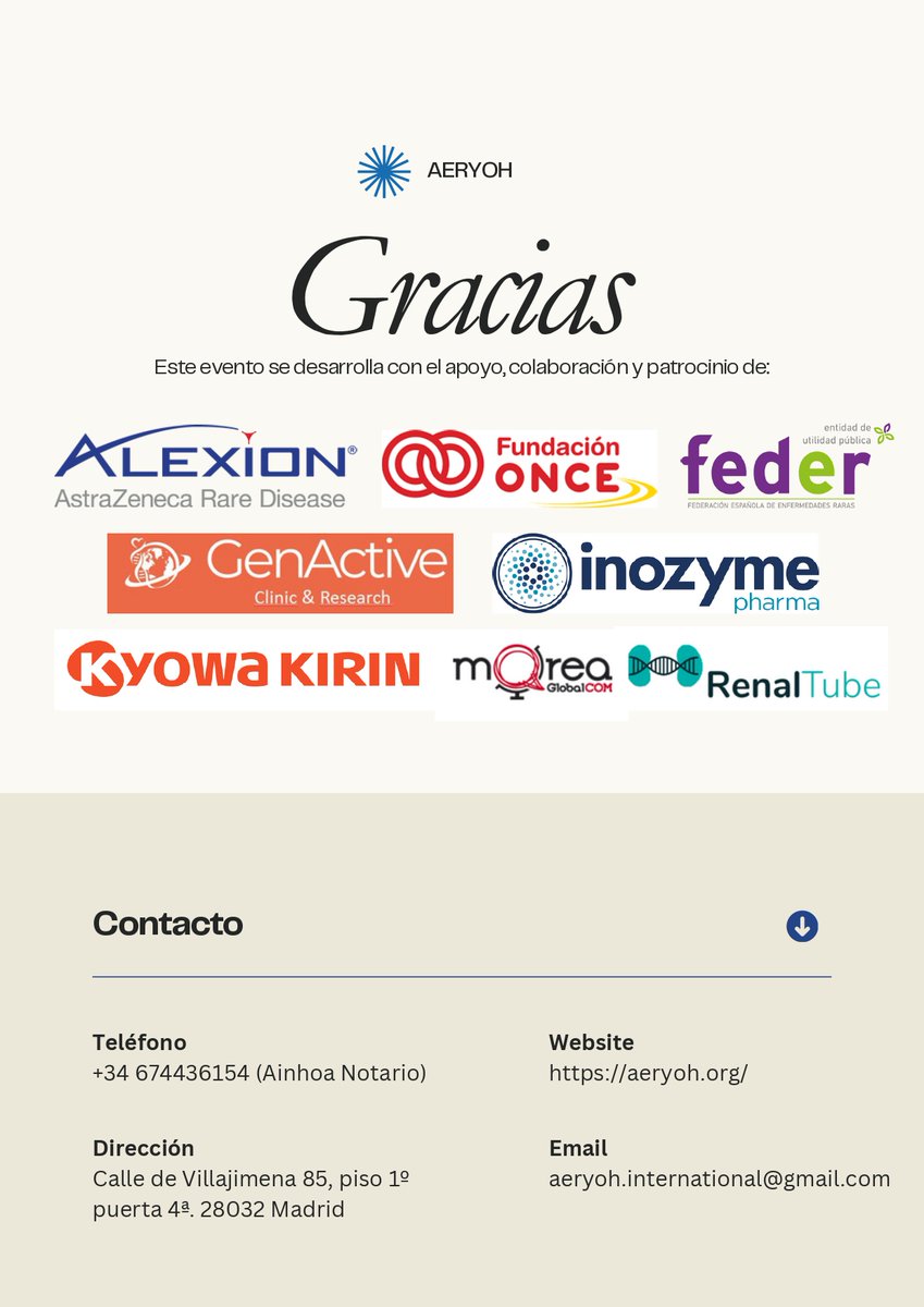 Asociación Española de Raquitismos y Osteomalacia Heredados comparte: VIII Jornada Familiar
aliber.org/web/2025/09/29…