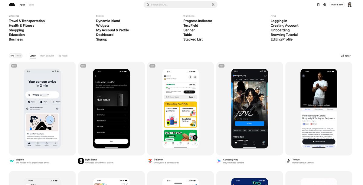 yihui_indie's tweet image. 很多学员开发前端的时候,我都建议他们去这两个网站找参考图:
- Mobbin:mobbin.com
- UI Notes:uinotes.com
这两个网站产品形态基本一样,有丰富的真实应用的截图。前者是海外产品,后者是国内的。
UI…