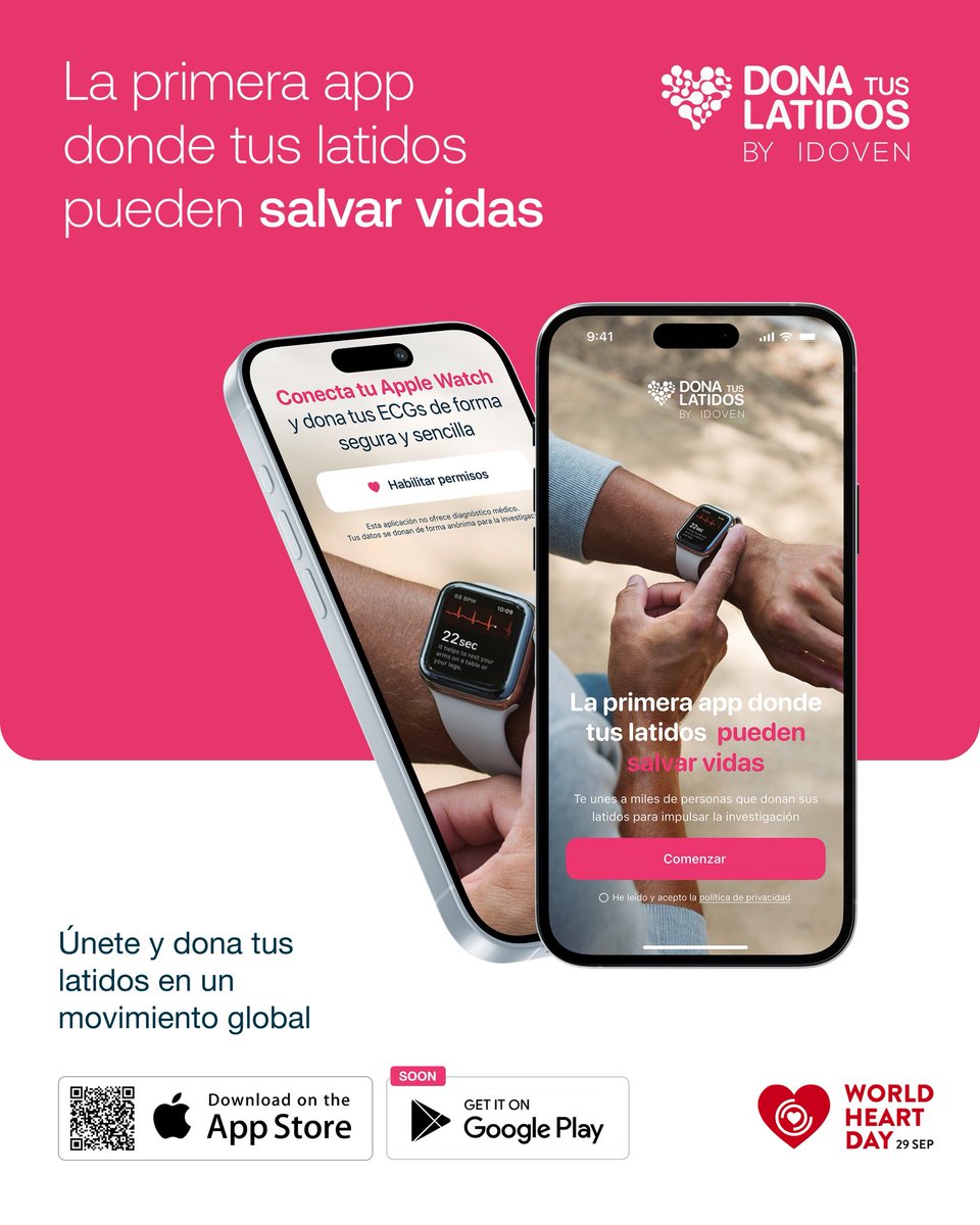 IkerCasillas's tweet image. ❤️ Miles de corazones laten en silencio con problemas sin saberlo. Hoy tu corazón puede ayudar a otros.
Hoy, en un día tan señalado e importante, tenemos la oportunidad de transformar algo tan sencillo y vital como nuestros latidos en ciencia que puede salvar vidas.
Con la app…