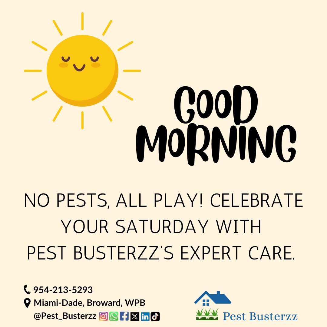 pest_busterzz's tweet image. Pest problems? Let Pest Busterzz handle it! Friendly, fast, and always pest-free. 🏡✨ #PestBusterzz #OrganicPestControl pestbusterzz.com