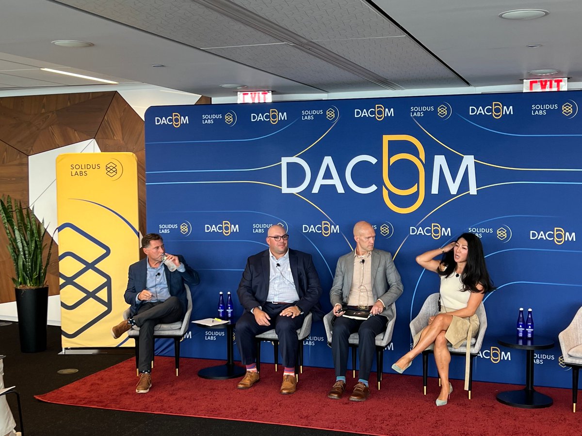 Solidus_Labs's tweet photo. Our afternoon sessions kick off with a heavy-hitter panel of crypto leaders:

Dustin Palmer of @Anchorage
Jeffrey Malina of @FalconXGlobal
Jeff Horowitz of @BitGo

Moderated by @veda_labs TuongVy Le

Digital asset infrastructure is front and center for our audience.

#DACOM https://t.co/VfKwjb8oWz