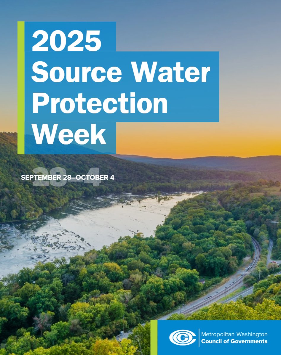 MWCOG's tweet image. Do you know where your drinking water comes from? In our region, we depend on the Potomac River. 

Help us celebrate this waterway and others in the region during #SourceWaterProtectionWeek by taking action to #ProtectTheSource! bit.ly/4mDD4E0