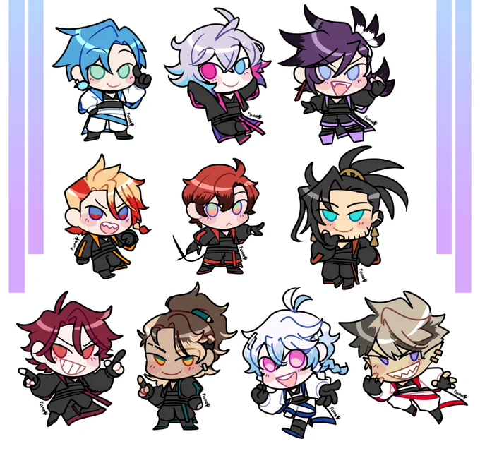 [#WorkOfAlt / #Bettelful / #PIHAKKASSO / #ArtXel / #FlayonsCrayons / #JosuijiArt / #JurasickArt / #GBArt / #Artavio / #CrimzonMuze / #HSEverglow] idol chibi