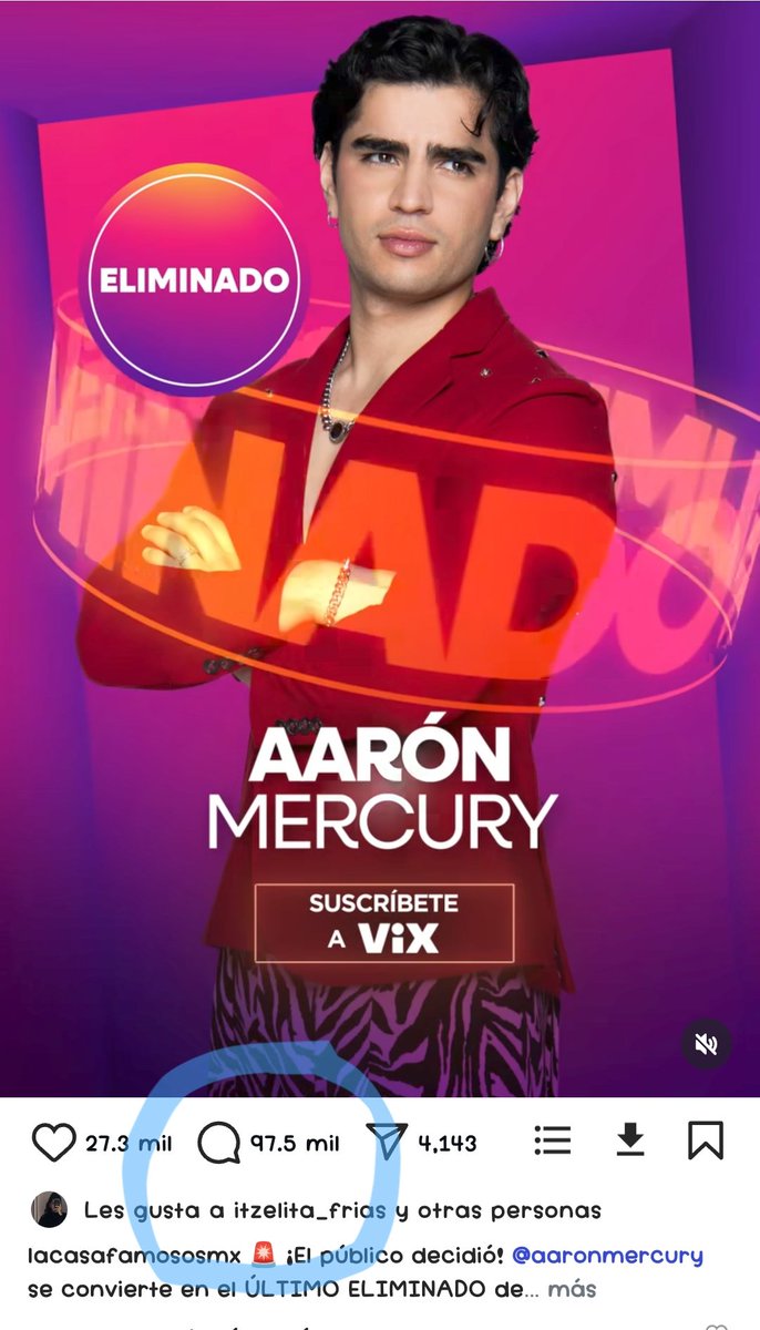 Ya a 12 horas del robo, del fraude más grande de la casa de los famosos ya casi llega a los 100 mil comentarios en la publicación de la página oficial y todos son comentarios del fraude, del robo que le hicieron a Aarón Mercury 
#LaCasaDeLosFamososMx #LCDLFMX