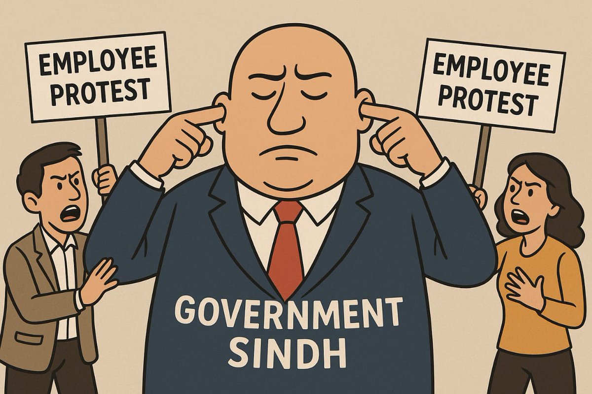 #JusticeForSindhEmployees