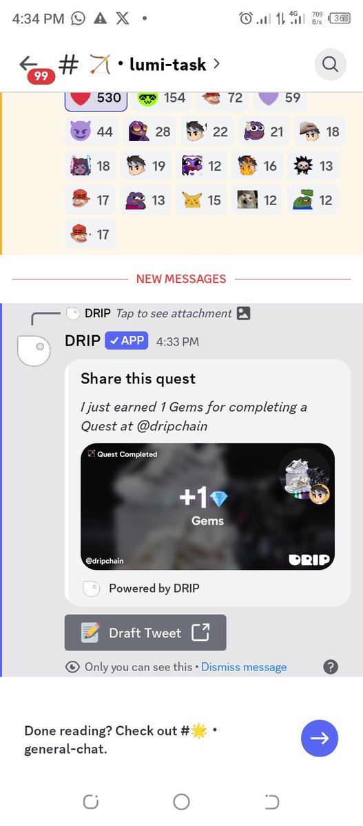 HuwailaKhalid's tweet photo. Nailed a Lumipad Quest on @dripchain and scored 1 Gems! ๐ Loving this gamified vibe, whoโs jumping in next?
#DripChain #Web3 https://t.co/NToy5I0e88