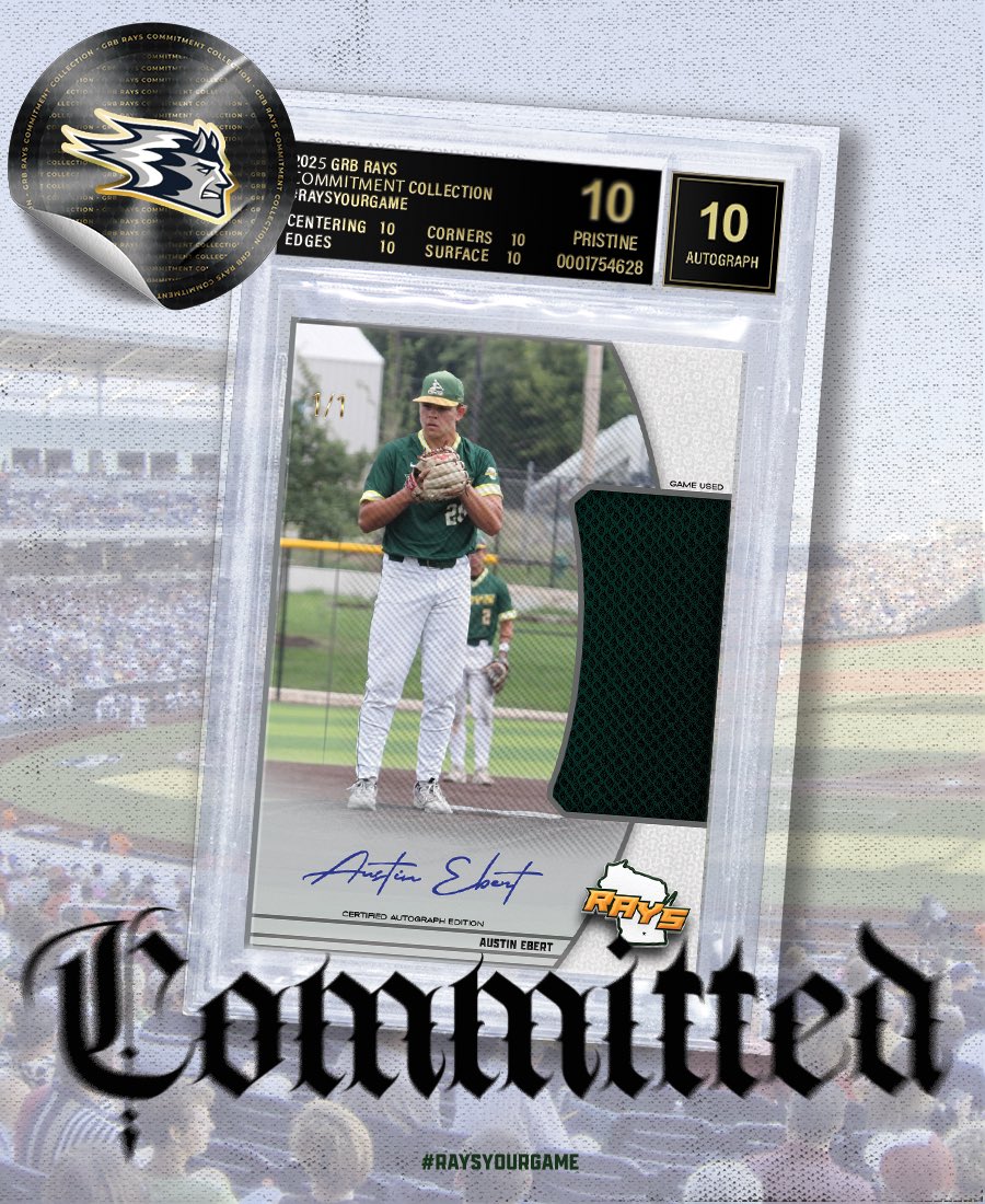 Congratulations to <a href="/AustinEbert34/">Austin Ebert</a> on his commitment to UW-Stout! #RaysYourGame