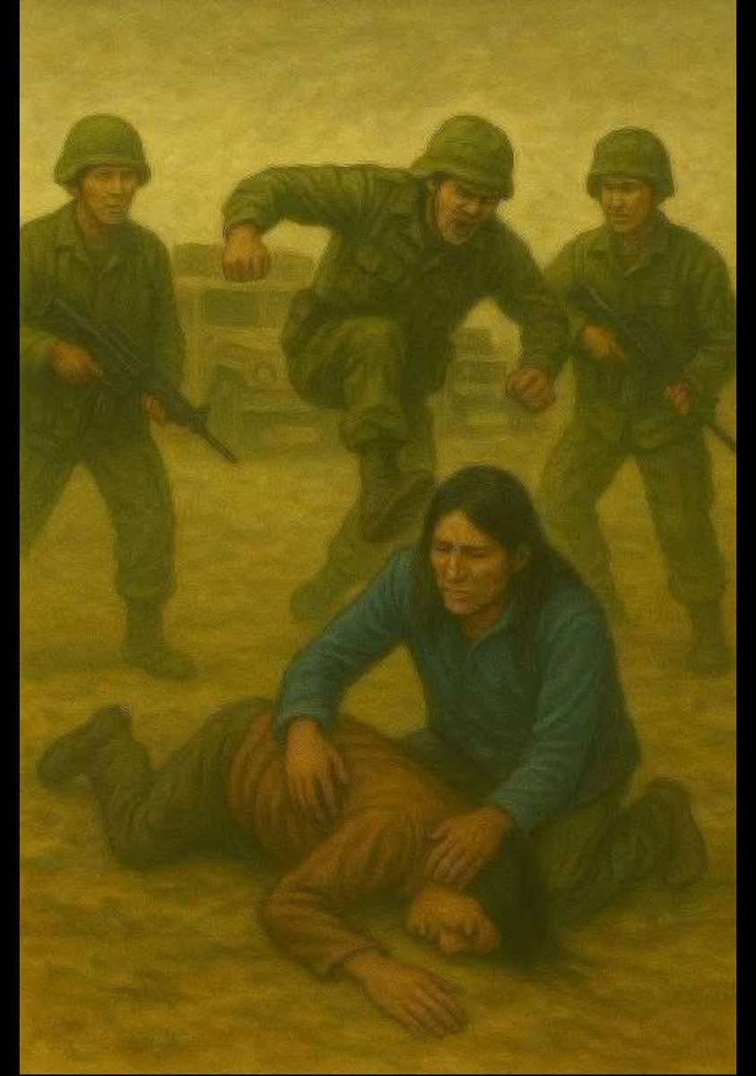 Esto no. Militar no te olvides que provienes de las entrañas del pueblo y que tu padre y madre son pueblo. Quita la vida a un semejante, y estarás faltando a Dios a tu padre, madre, hijos, hermanos. No puedes ser lobo del hombre que te paga para que vistas ese uniforme.