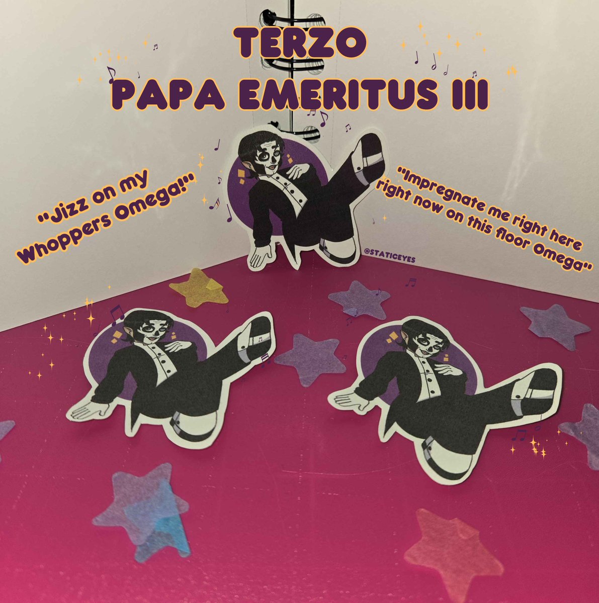 GHOST IS NOW IN YOUR AREA!! Grab Papa Emeritus III before he's gone again!! for the low low price of..... $3 !!!
Shipping in US free , Link to purchase below!