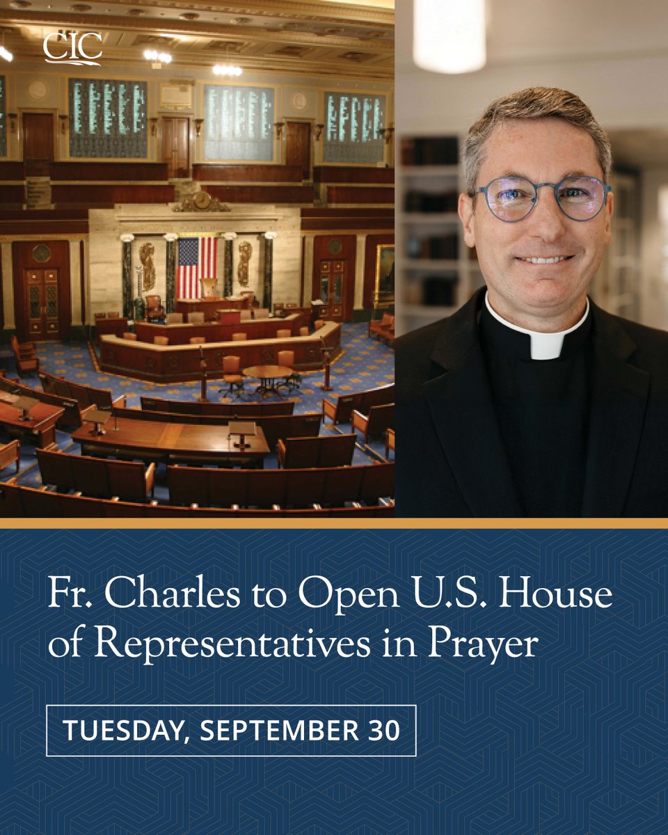 We are honored that Fr. Charles Trullols, Director of the Catholic Information Center, will open the U.S. House in prayer this Tuesday, Sept. 30 at 12 PM ET. Watch live on C-SPAN or live.house.gov and join us in prayer for our country.