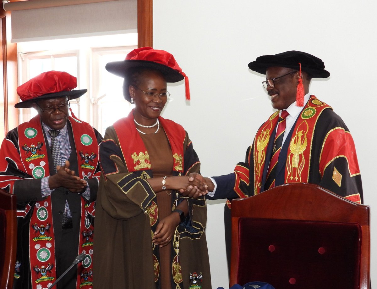 ProfNawangwe's tweet image. I congratulate Prof. Sarah Ssali on her installation this morning as the First Deputy Vice Chancellor (Academic Affairs) of Makerere University. I thank the Search committee, Senate, Council and the Chancellor for concluding the most transparent search for the Deputy Vice…