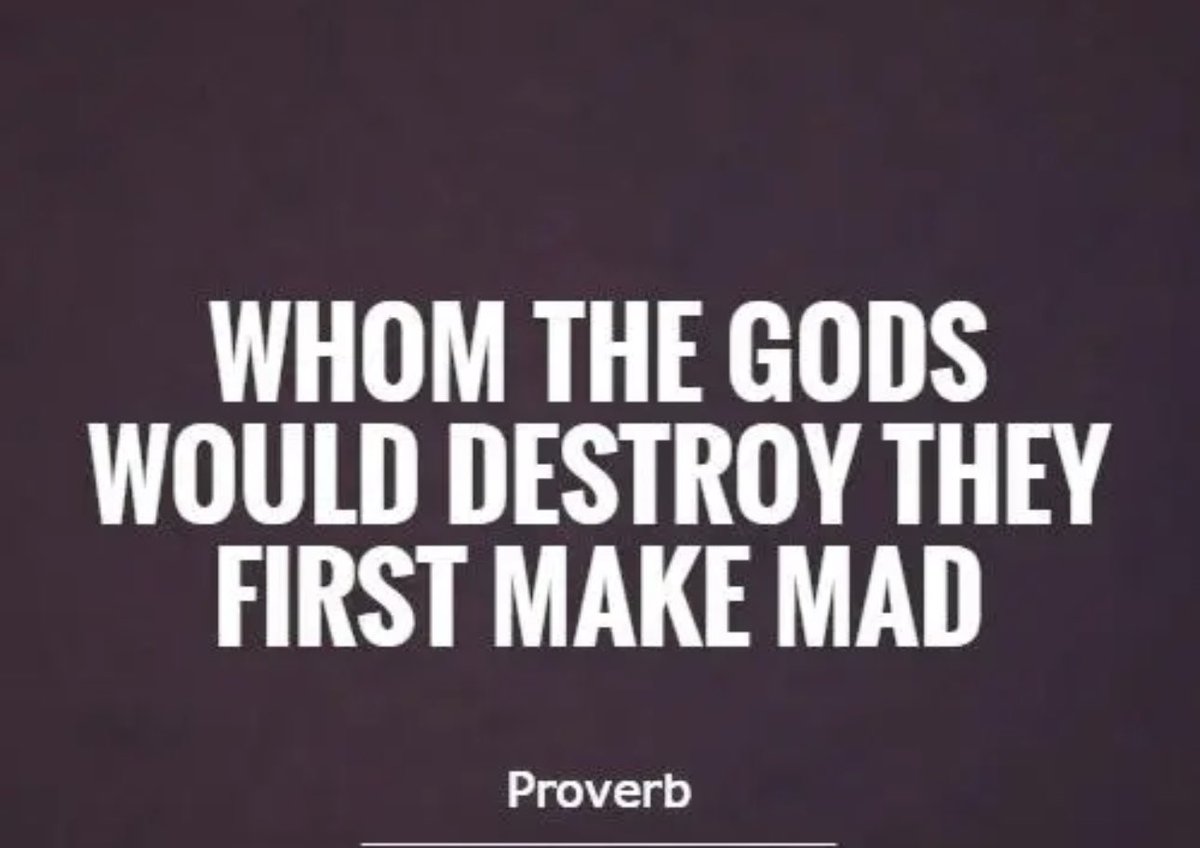 ‘Quos Deus vult perdere, prius dementat’ - latin phrase  that translates to - those whom God wishes to destroy, he first deprives of reason. Good evening #Zimbabwe