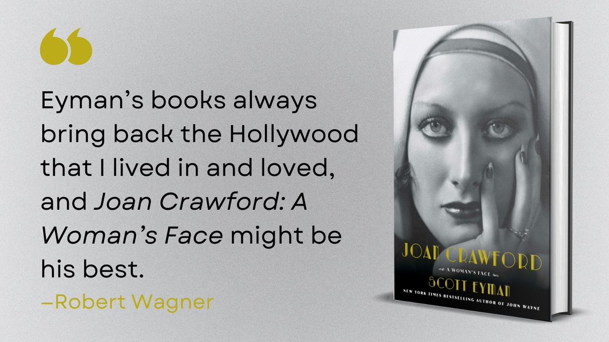 SimonBooks's tweet image. &quot;[@ScottEyman1] completely captures [Crawford&apos;s] need, her talent and her generosity, as well as her absolute determination to be the best possible version of herself.&quot; —Robert Wagner

Learn more: bit.ly/4oO4WHW