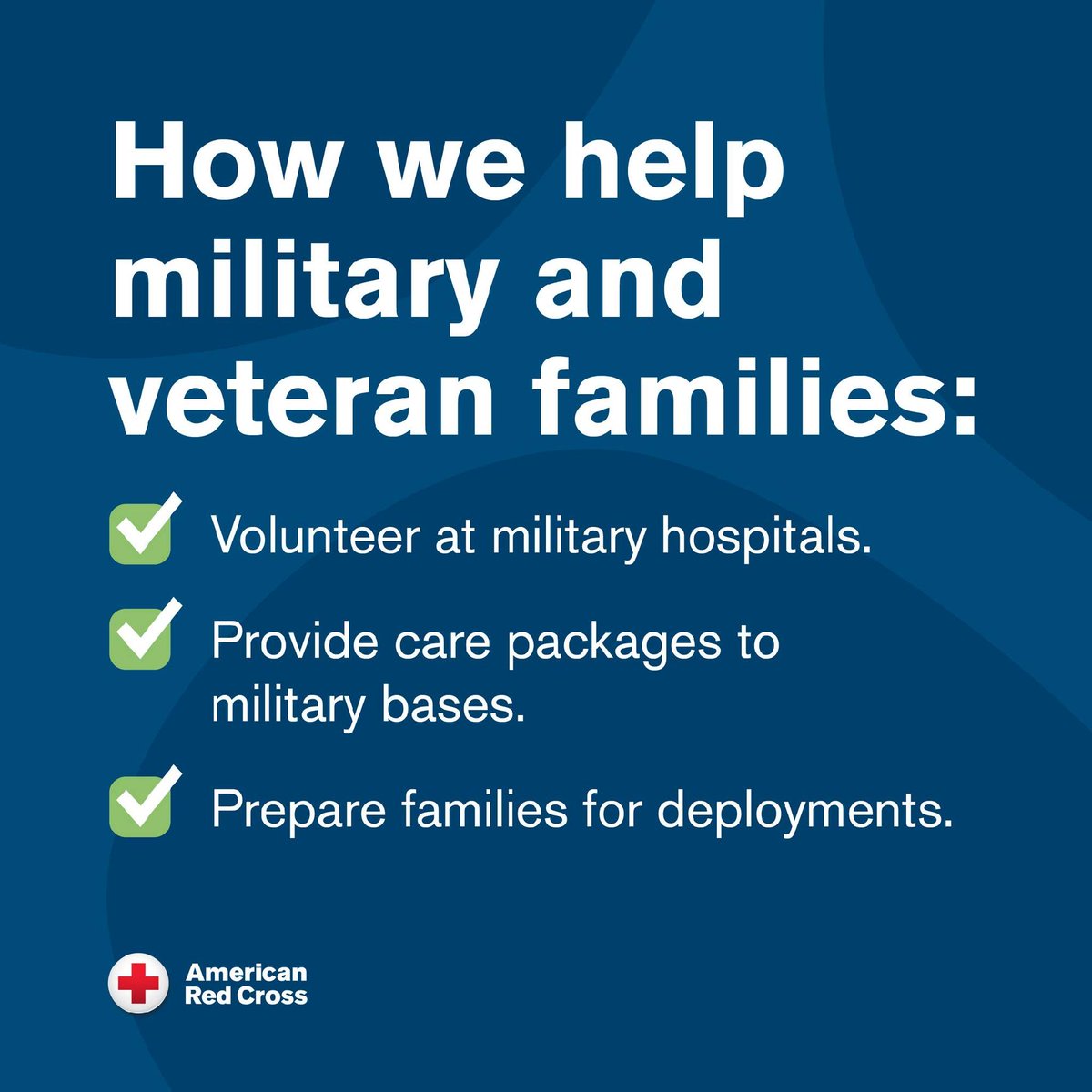 Today is National Veterans of Foreign Wars (VFW) Day! Let's take a moment to thank our service members for their bravery and dedication. The Red Cross is proud to support veterans through our Service to the Armed Forces, providing crucial services and programs.