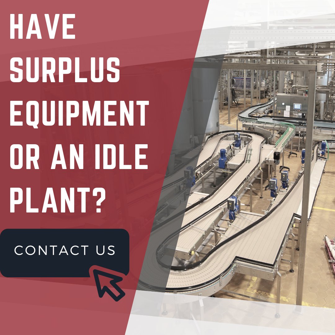 Do you have surplus equipment or an idle plant? We can help! Contact Us. ow.ly/cBEw50X3JaL #onlineauction #auction #auctioneer #newmillcapital #laboratory #manufacturing #processing #packaging #bidspotter #brewery #dairy #farming #industrial #downsizing #realestate