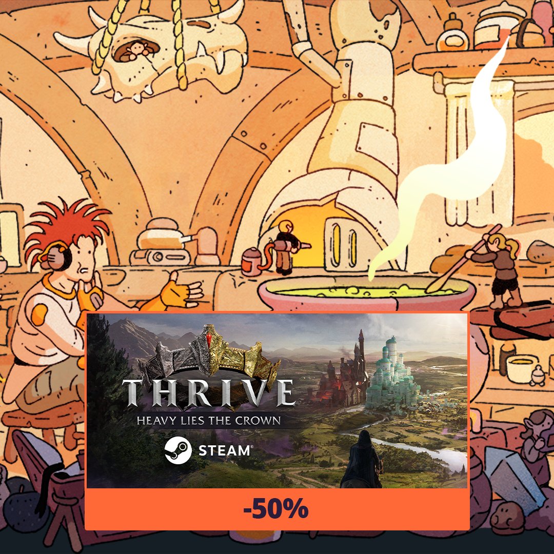 PlaySide's tweet image. Double the strategy, double the sale!

Until October 6, both Age of Darkness: Final Stand &amp;amp; Thrive: Heavy Lies the Crown are 50% off.

Build your Kingdom to fight hordes of nightmares and establish a multi-province empire to flex your strategic skills ⚔️

store.steampowered.com/publisher/Play…