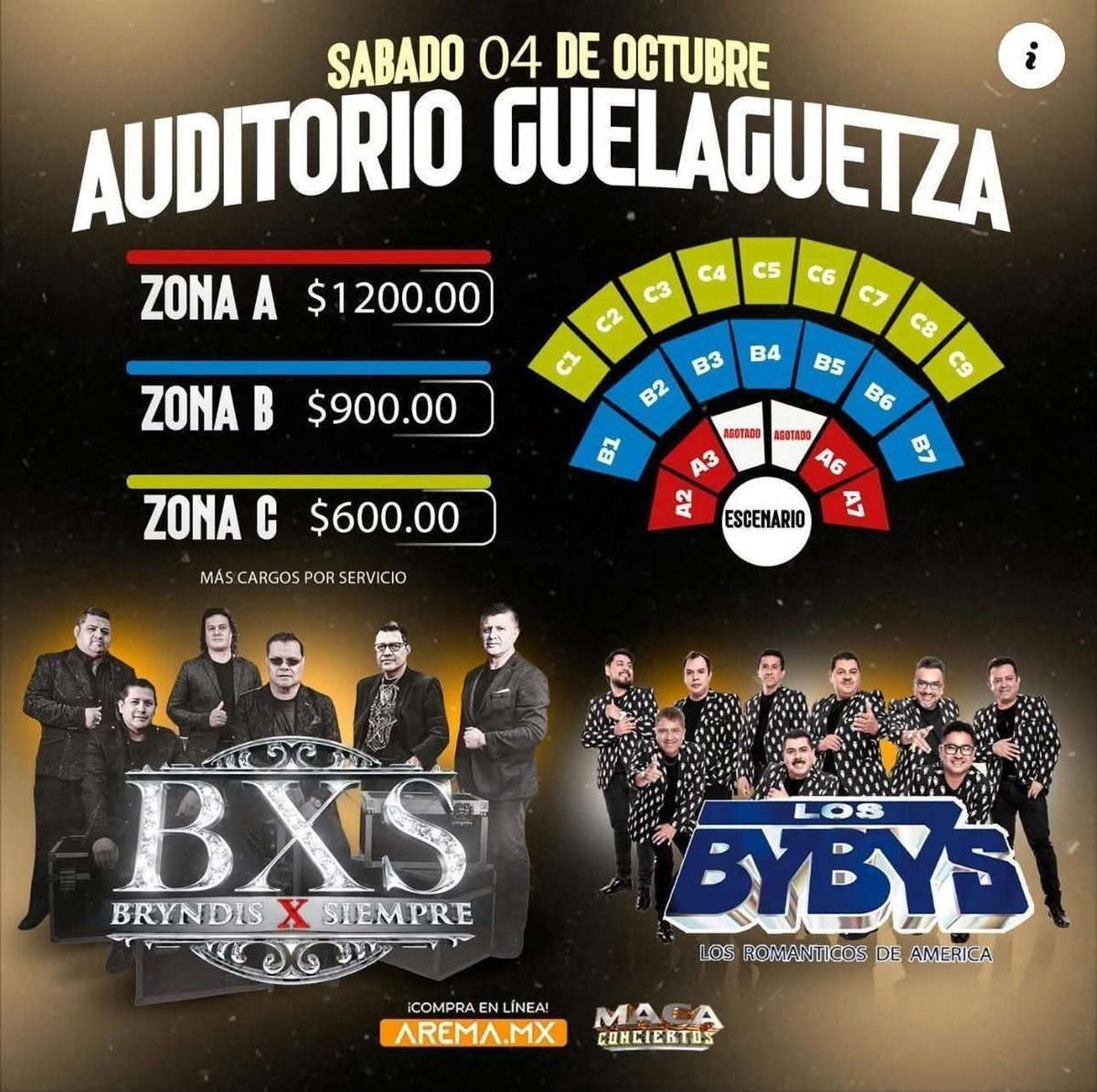 🎶 ¡Oaxaca, llegó el momento de revivir los mejores recuerdos! 💃🕺🌟🎤

✨ ¿Ya tienes tus boletos?
¡No te quedes fuera de esta gran fiesta musical que hará vibrar tus emociones!

🎟️ Compra tus boletos digitales aquí:
👉 arema.mx/e/14445