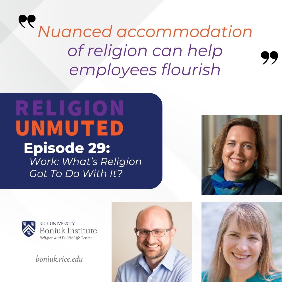 Q: Have you seen religion accommodated or unacknowledged at work?  What difference did it make?

youtu.be/k0QFYb1CU0s?si…

Reply
#FaithAtWork #ReligionUnmuted