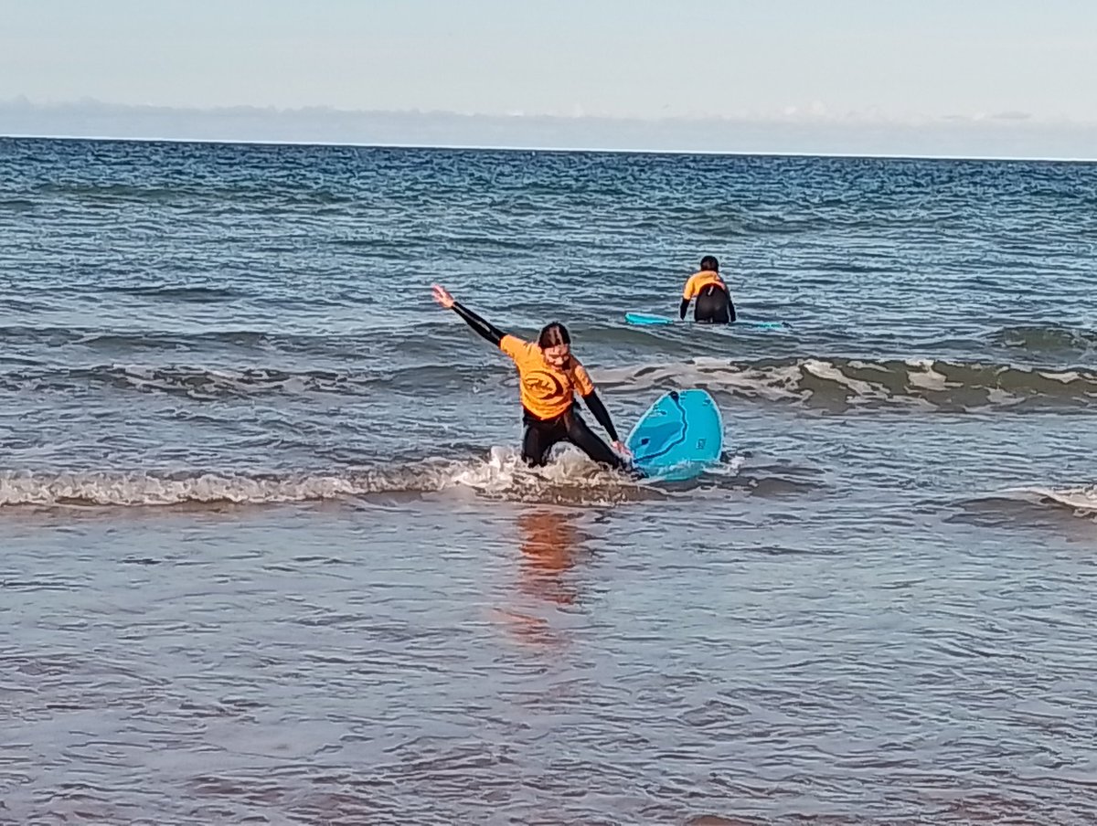 AcademyCromer's tweet photo. Great start to our new wellbeing surf lessons, fully funded by Norfolk County Council. 
The lessons, delivered by Glide Surf School help boost mental health,build confidence, reduce stress &amp; help pupils connect with nature.🌊💙🏄

#Wellbeing #SurfTherapy #Outdoors https://t.co/exo4kbIBxL