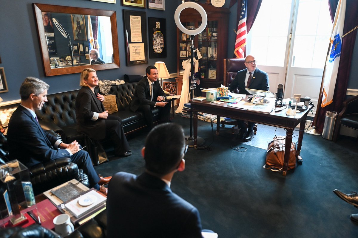 A warm and positive meeting on Capitol Hill with <a href="/RepMcGovern/">Rep. Jim McGovern</a>. I updated Congressman McGovern on recent developments in Kosova and thanked him for his tireless advocacy for justice for the Bytyqi Brothers, and for his commitment to advancing relations between Kosova and the