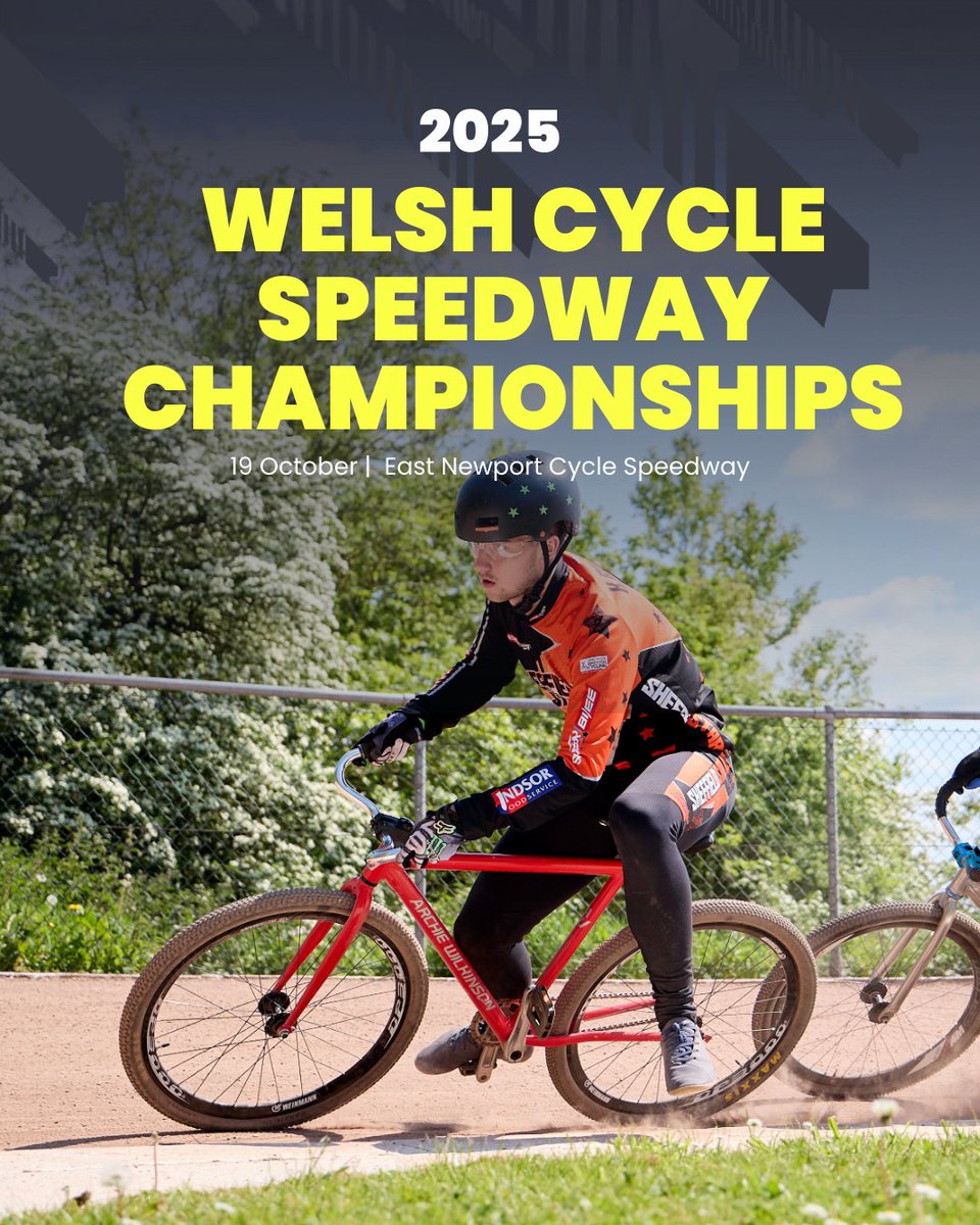 Get Ready, Wales! 🏁

The Beicio Cymru Welsh Speedway Championships 2025 is locked in — mark your calendars for Sunday 19 October at East Newport Cycle Speedway. 🔥

From 12:00pm, Wales’ best cycle-speedway riders will go wheel-to-wheel for the title of Welsh Champion, in fierce