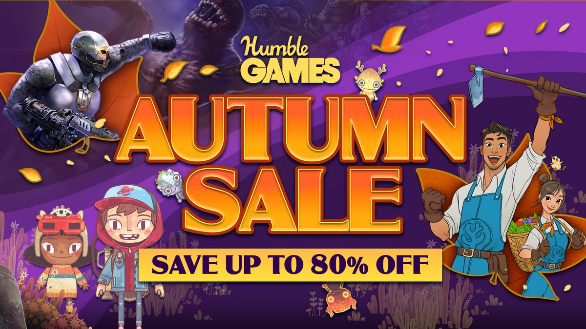 PlayHumbleGames's tweet image. 🍂 AUTUMN SALE 🍂

Save up to 80% on OVER 40 indie titles in our catalog!

Shop now: bit.ly/4nBxnYz