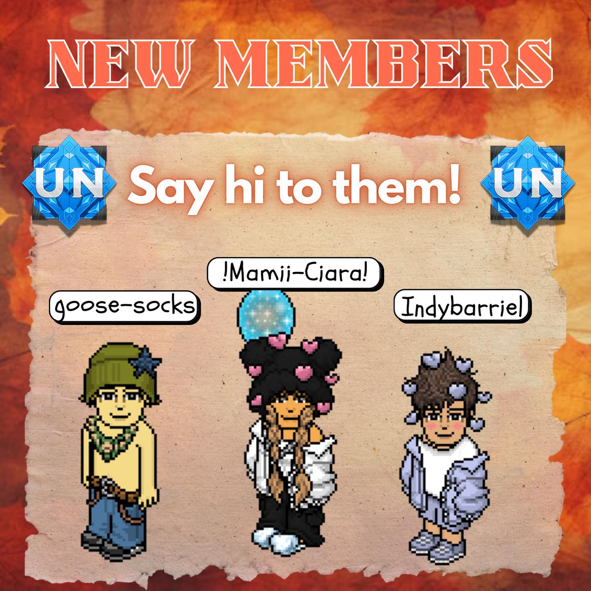 HabboUN (@officialhabboun) on Twitter photo ๐ Welcome to our Newest Members! ๐ Make sure to say Hello next time you spot them in base! ๐ #habbo #habboUN
โจ <a href="/blueknight20_/">blueknight20</a> ๐ Welcome to our Newest Members! ๐ Make sure to say Hello next time you spot them in base! ๐ #habbo #habboUN
โจ <a href="/blueknight20_/">blueknight20</a>