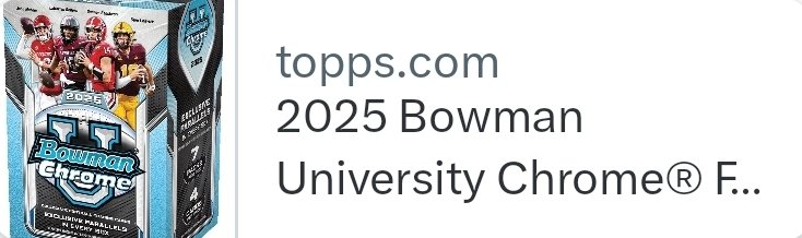 Back in stock 👇 #TOPPS #AD 

$24.99 : bit.ly/4gMI73R