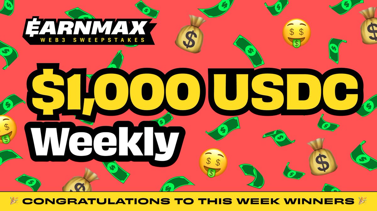 EARNMax Round Complete 🎟️

✔️ DAILY WINNERS crowned every day
✔️ WEEKLY WINNERS just cashed out 💰

Next round starts NOW!
👉 max.earnm.com