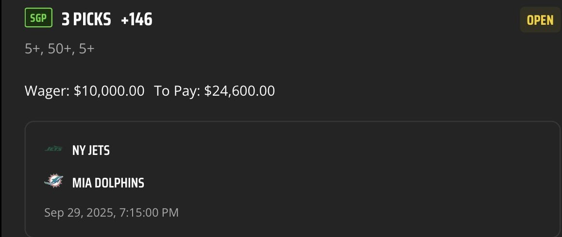 SharpProSports's tweet image. $10,000 -&amp;gt; $24,600

MONDAY NIGHT FOOTBALL PLAY

SENDING THIS TO EVERYONE THAT 

❤️ &amp;amp; FOLLOWS