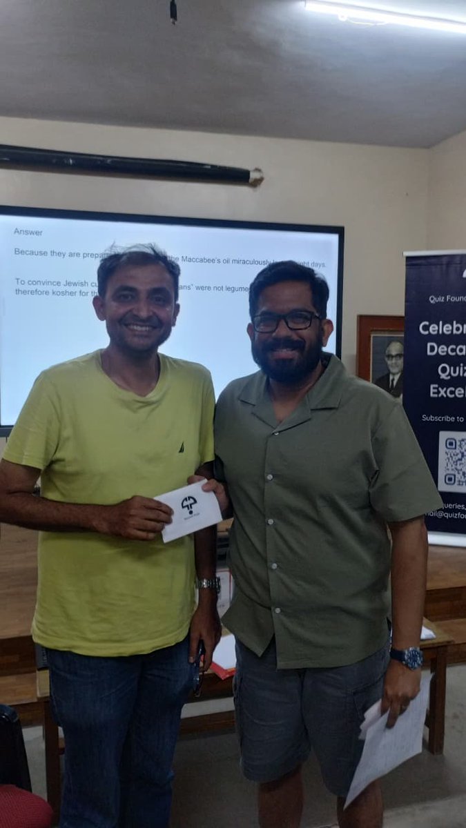quizfoundation's tweet image. The 200-question QFI Grandmaster 2025, aka The Alternate-Year-JK-Srinath Quiz, was held yesterday. With @srinathb  as the QM this year, predictably Jayakanthan won it this time. Ravi Mundoli (@choultry) and Kiran Vijayakumar rounded up the podium, taking the 2nd and 3rd places.