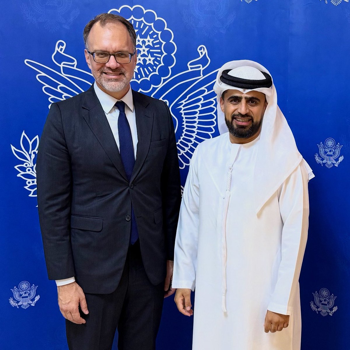 جمال الملا (@jamalalmullaa) on Twitter photo Honored to be invited by Mr. Robert Raines, U.S. Consul General in Dubai and the Northern Emirates, for a special gathering with media leaders and influencers. A valuable occasion to exchange insights and perspectives.
<a href="/USAinUAE/">US Mission to UAE</a> Honored to be invited by Mr. Robert Raines, U.S. Consul General in Dubai and the Northern Emirates, for a special gathering with media leaders and influencers. A valuable occasion to exchange insights and perspectives.
<a href="/USAinUAE/">US Mission to UAE</a>