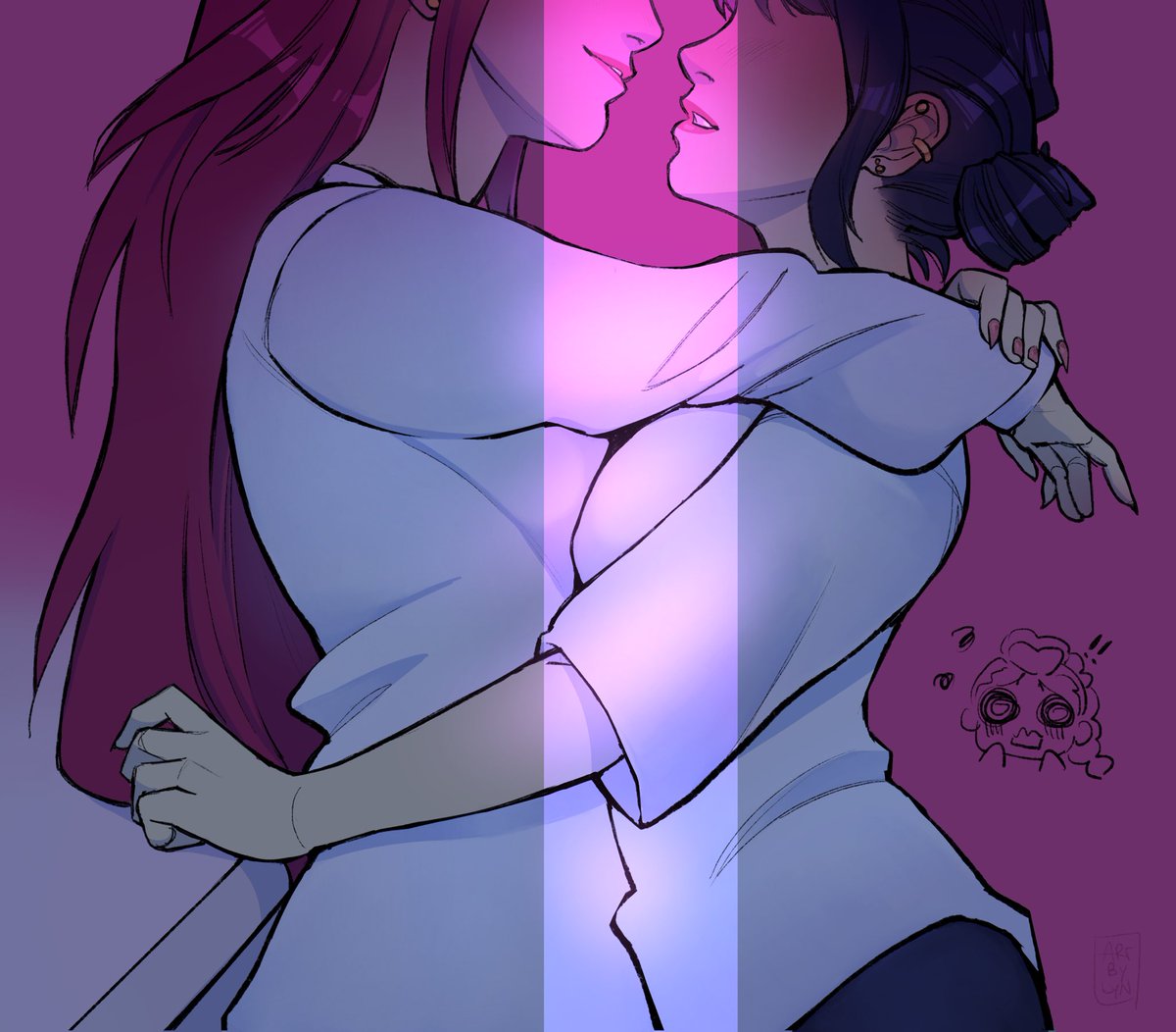 deprivedsappho's tweet image. hush #Zoemira #polytrix